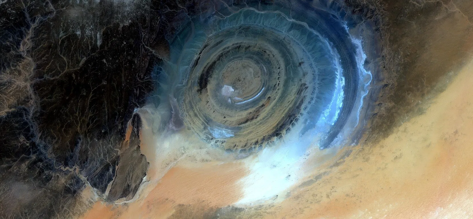 However, there is another explanation for this Eye of the Sahara